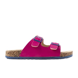 Cursori in sughero rosa con fibbie di Lee Cooper LCW-22-35-1186K