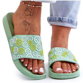 Ciabatte Da Donna Con Emoticon Cosette Verde
