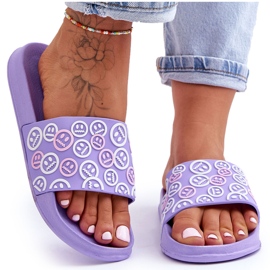 Ciabatte Da Donna Con Emoticon Cosette Viola