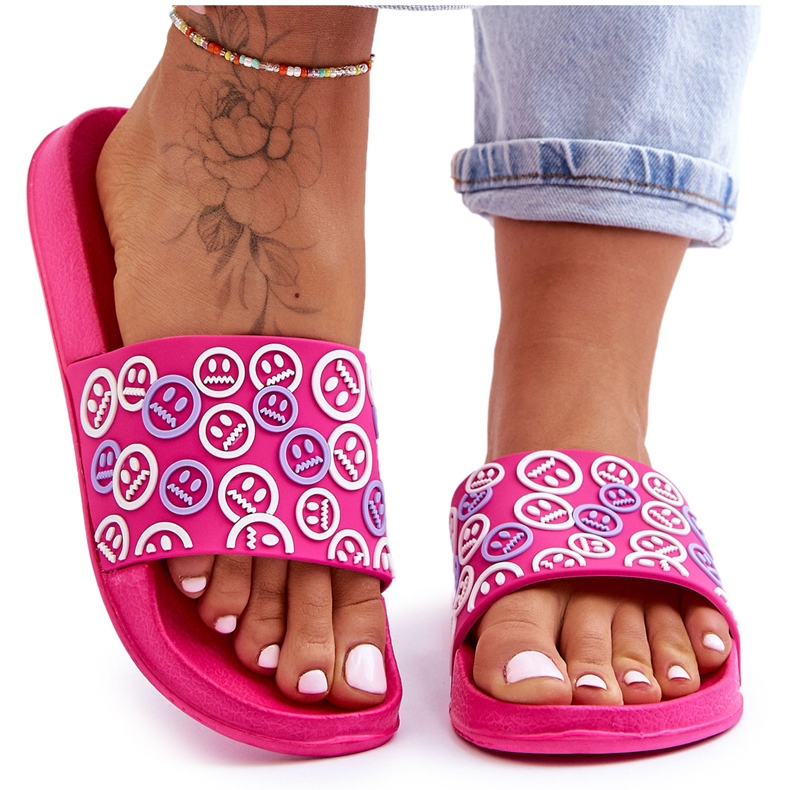 Pantofole Donna Con Emoticon Cosette Fucsia rosa