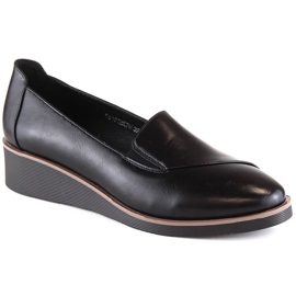 Scarpe con zeppa nere da donna Vinceza 58182 nero