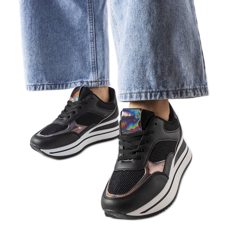 Sneaker Ethel con suola spessa nero