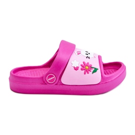 WJ1 Sandali Infradito Bambini Leggeri Con Tema Animali Fucsia Rico rosa