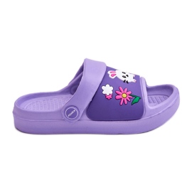 WJ1 Sandali Leggeri Per Bambini Con Motivi Animali Viola Rico