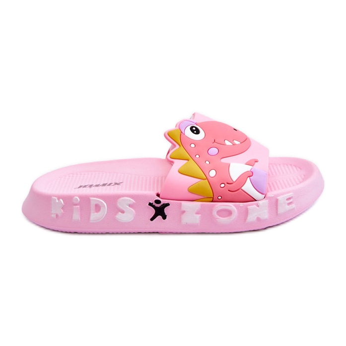 Ciabatte in gommapiuma per bambini Dinosaur Pink Dario rosa
