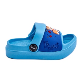 WJ1 Sandali Leggeri Per Bambini Con Motivo Cane Blu Rico