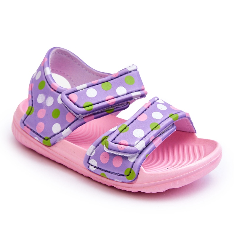 Sandali Schiuma Leggeri Bambini Fantasia Rosa-Viola Malaga