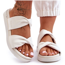 Sandali piatti da donna Big Star LL274A121 Bianco