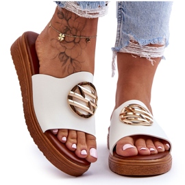 Sandali Donna Con Decorazione Secrets Bianca bianco