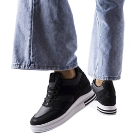 Sneakers con zeppa CinqMars nere nero
