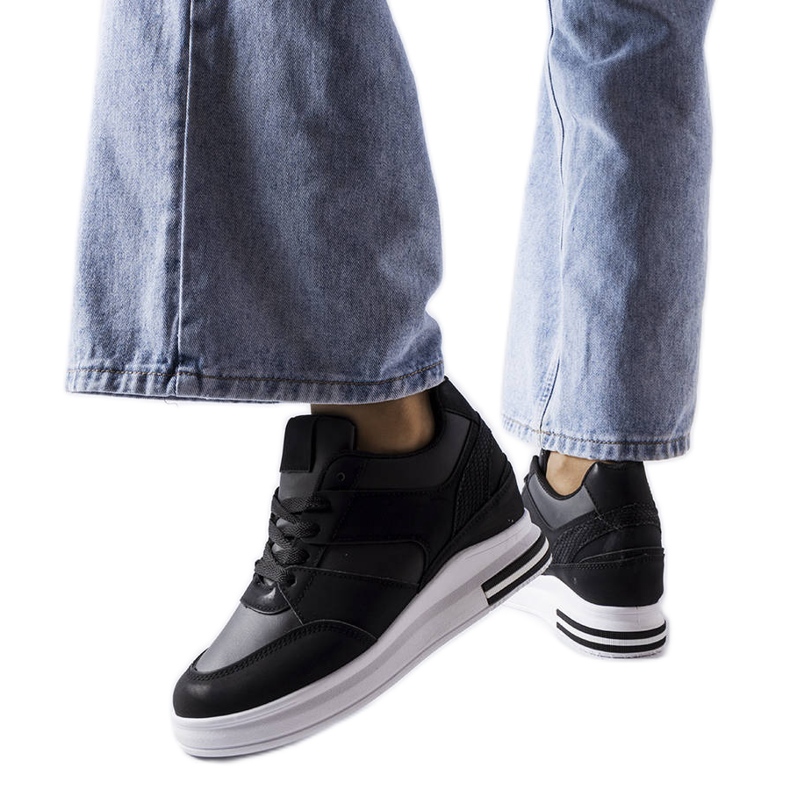 Sneakers con zeppa CinqMars nere nero