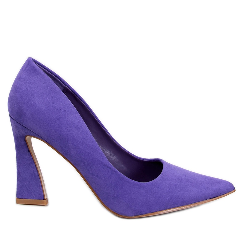 Décolleté con tacco viola Valli