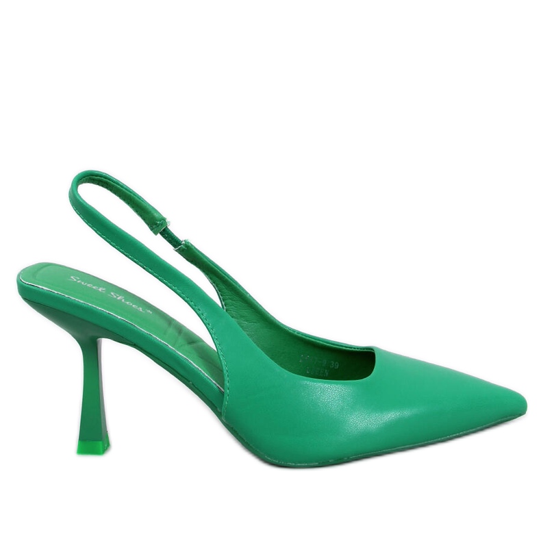 Décolleté con tacco aperto Donell Green verde