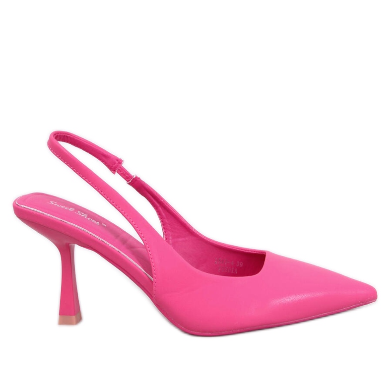 Décolleté Donell con tacco aperto Fucsia rosa