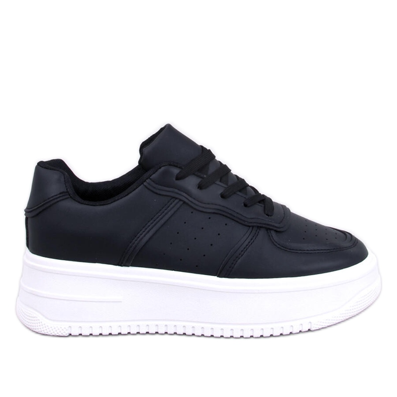 Secada Sneakers nere con suola alta nero
