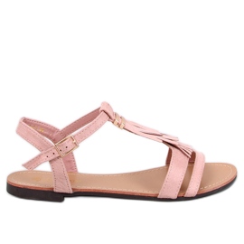 Corbin Sandali rosa con frange