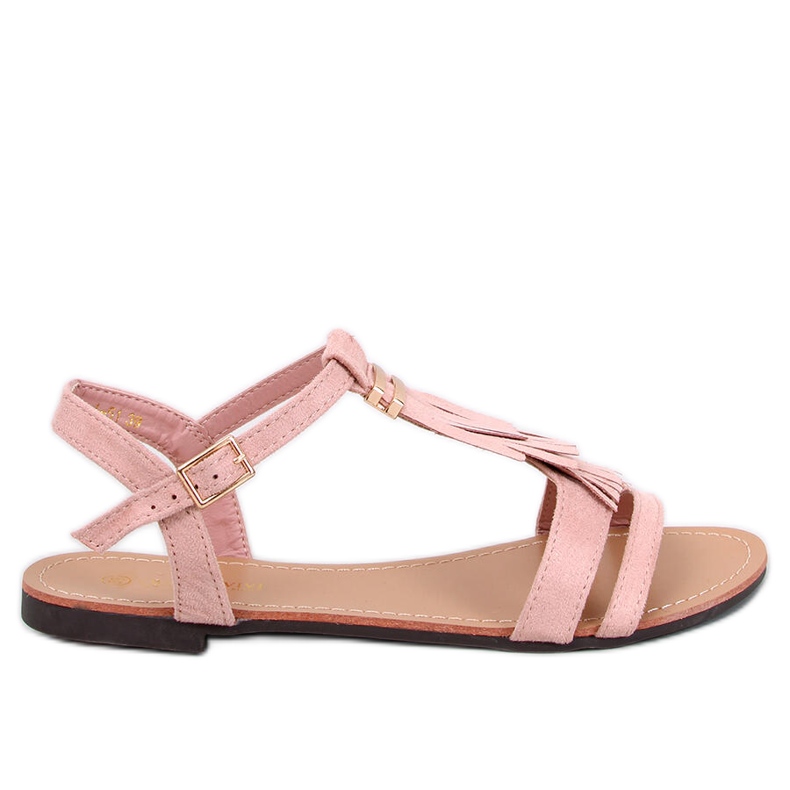 Corbin Sandali rosa con frange