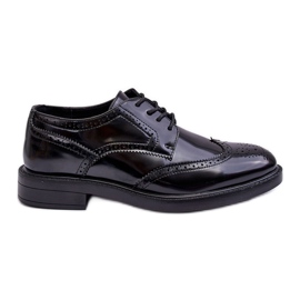 WD1 Scarpe Eleganti Laccate da Uomo Nere Gustavo nero