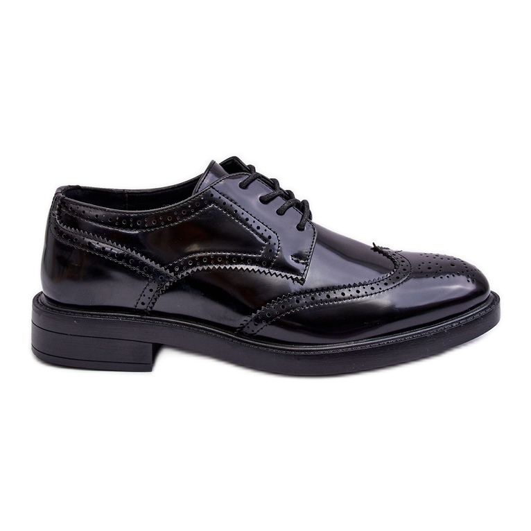WD1 Scarpe Eleganti Laccate da Uomo Nere Gustavo nero