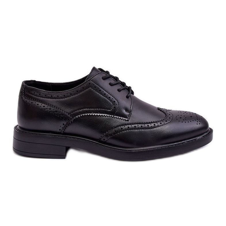 WD1 Scarpe Eleganti In Pelle Da Uomo Nere Gustavo nero