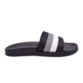 WJ1 Ciabatte da uomo a righe Black Vision nero