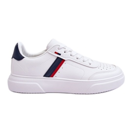 WJ1 Scarpe Sportive Classiche da Uomo Bianche e Blu Navy Enrique bianca