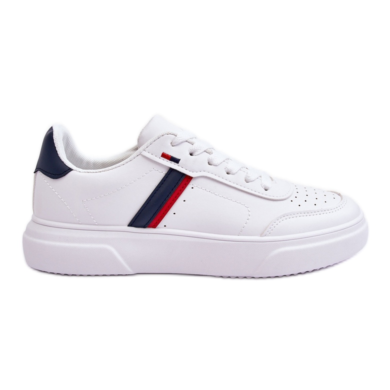WJ1 Scarpe Sportive Classiche da Uomo Bianche e Blu Navy Enrique bianca