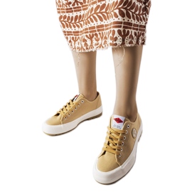 Sneakers beige Lee Cooper LCW-23-44-1655L