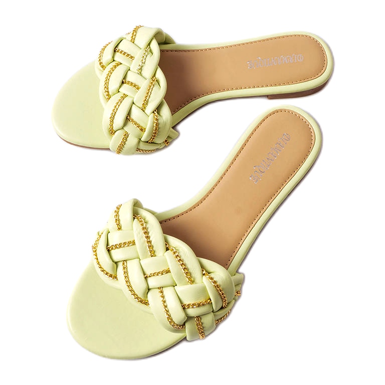 Pantofole eleganti verdi di Correra verde