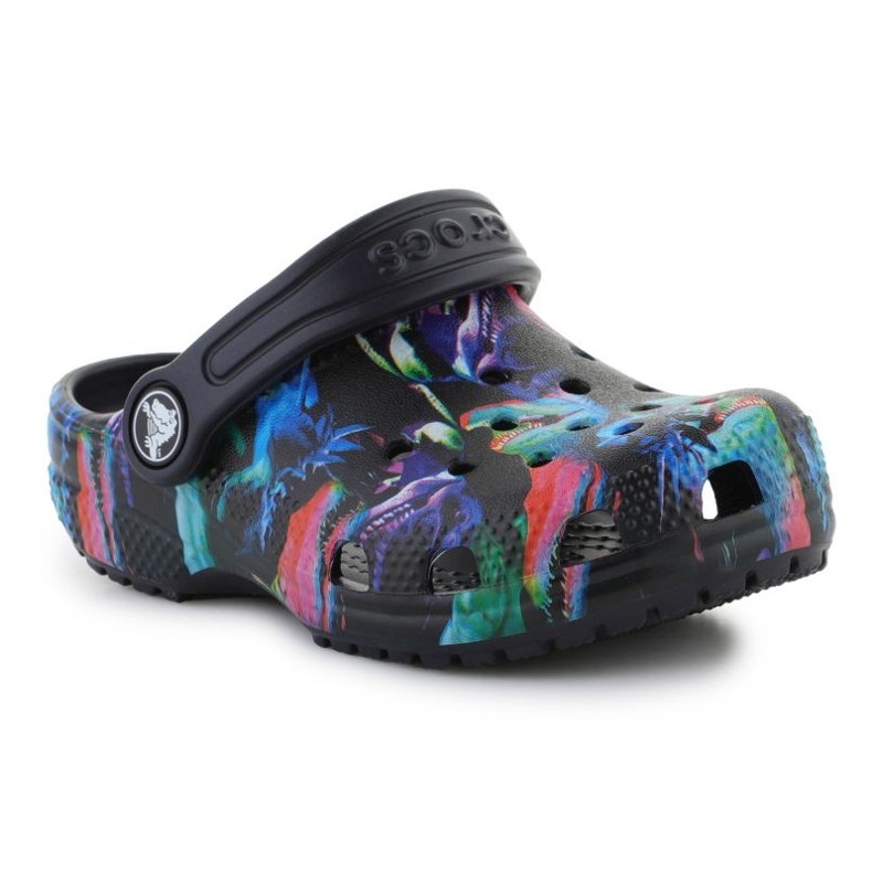 Pantofole Crocs Classic Dino Clog Jr 208303-4LF nero