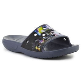 Pantofole Crocs Classic Meta Scape Slide 208471-0C4 nero