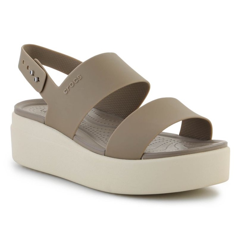Sandali Crocs Brooklyn con zeppa bassa W 2064-53-2YI beige