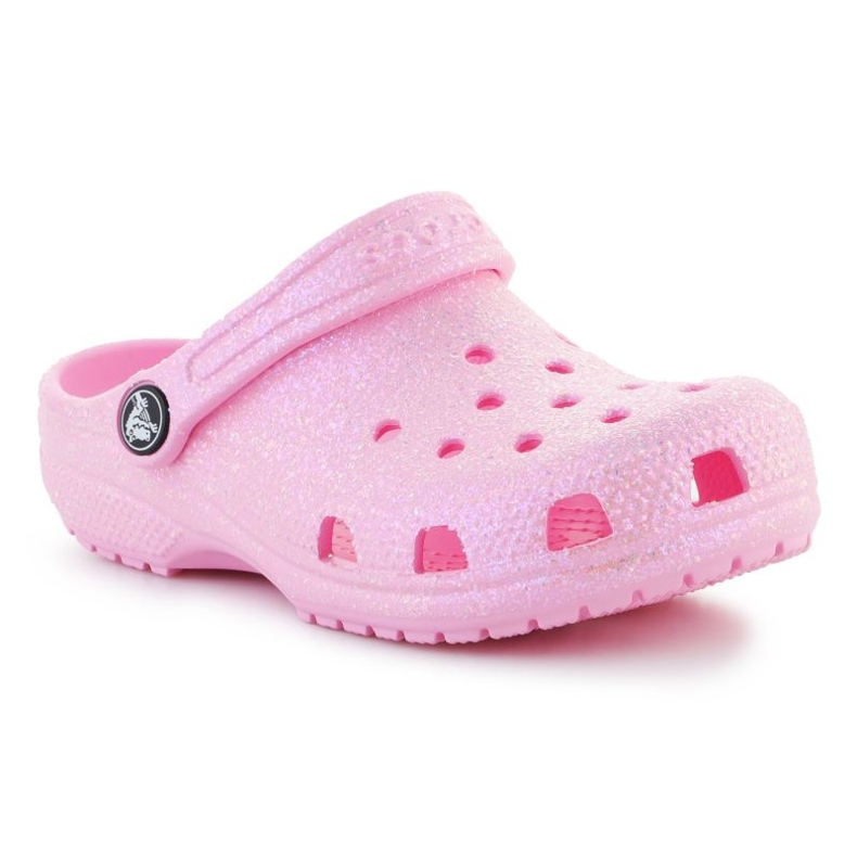 Crocs Classic Glitter Zoccolo K Jr 206993-6S0 rosa
