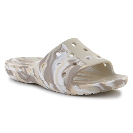 Pantofole Crocs Classic Marbled Slide 206879-2Y3 beige