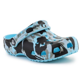 Infradito Crocs Classic Spray camo Clog 208305-441 blu