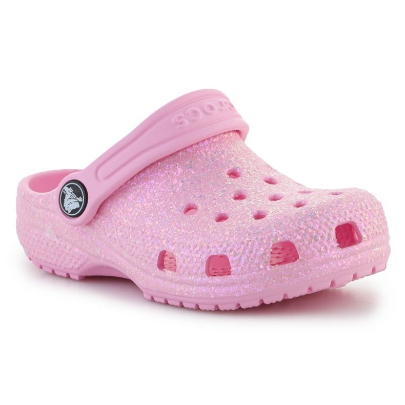 Crocs Classic Glitter Zoccolo K Jr 206992-6S0 rosa