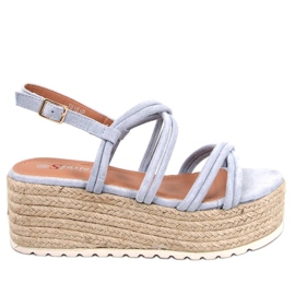 Espadrillas con zeppa Altman blu