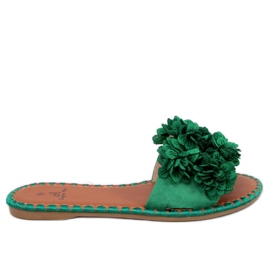 Pantofole prima fiore verde
