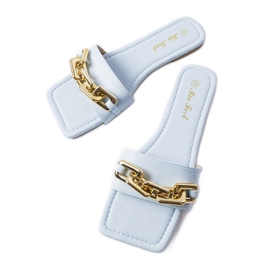 Ciabatte Cherel catena blu