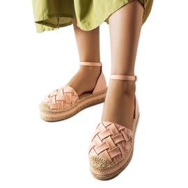 Espadrillas gour rosa con plateau