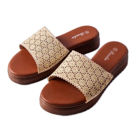 Cursori traforati beige con zirconi di Irvine