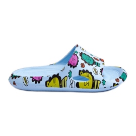 WJ1 Ciabatte in schiuma leggera per bambini Motivo leone Blu Esther