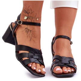 Sandali classici con tacco Black Misty nero