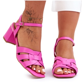 PG1 Sandali classici con tacco alto Misty rosa