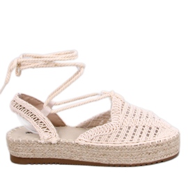 Espadrillas stringate Yaweh Beige da donna