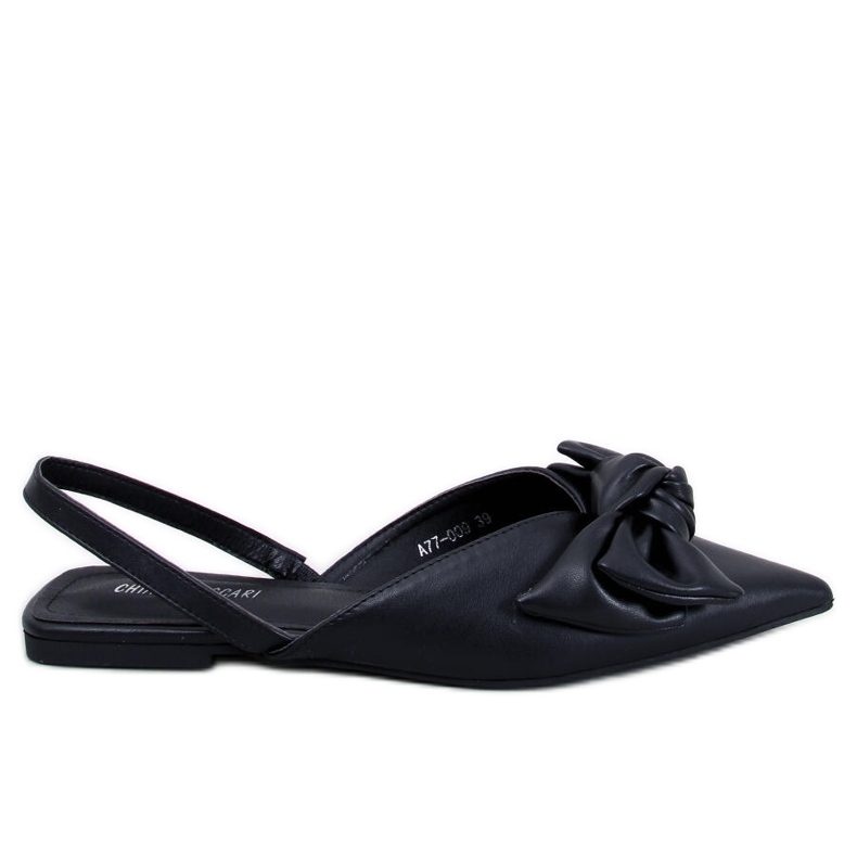 Ballerine tacco aperto Loon Black nero
