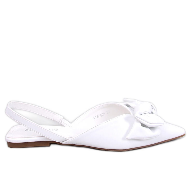 Ballerine con tacco aperto di Loon White bianca