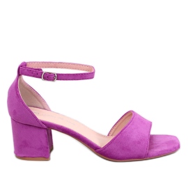 Sandali con tacco basso Medley Rose rosa