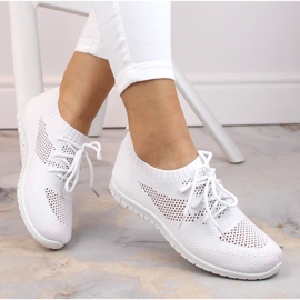 News Scarpe sportive da donna slip on bianche NOVITÀ bianca