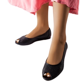 Ballerine traforate nere di Lafond nero